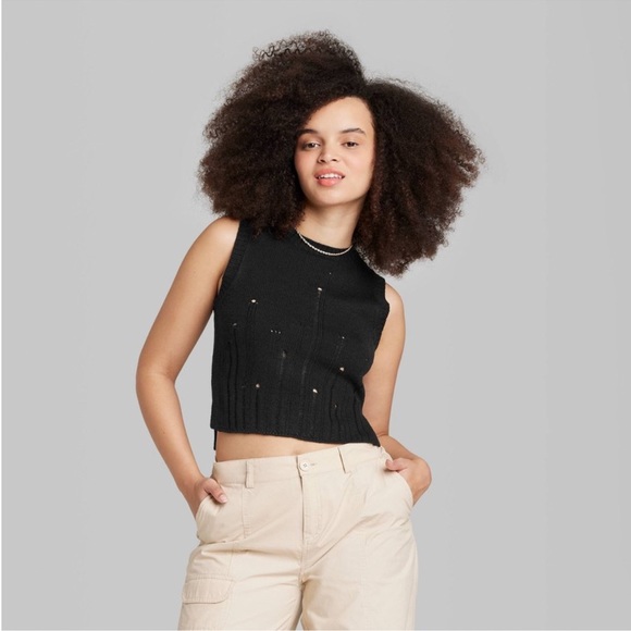 Black knit shirt - Picture 2 of 7